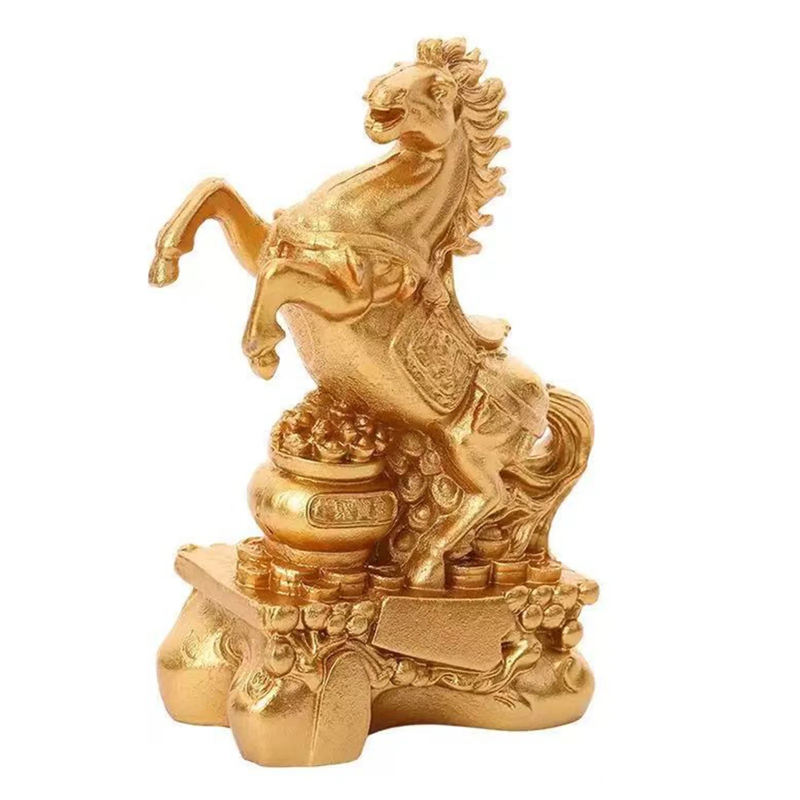 Statue de l'année des chevaux, décor de Table, Figurine Fengshui chinoise, bonne chance, décor de richesse, accessoires de décoration pour le bureau et la maison, 2026