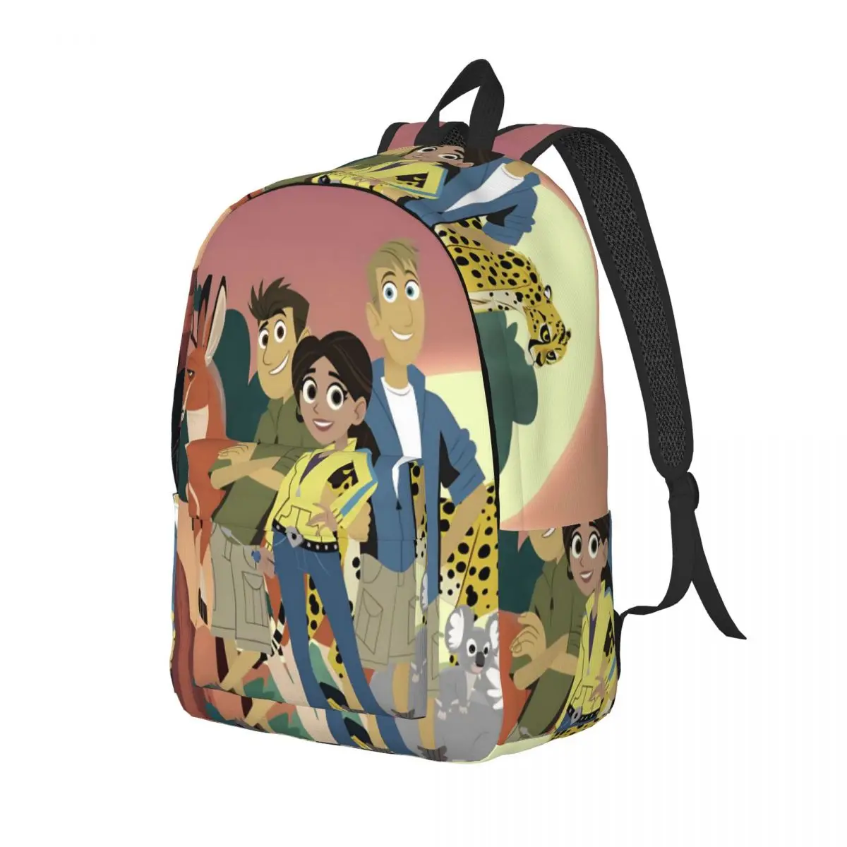 حقيبة ظهر Wild Kratts لطلاب المدارس الابتدائية لرياض الأطفال حقيبة كتب كرتونية كندية للأولاد والبنات والأطفال حقيبة نهارية للمشي لمسافات طويلة