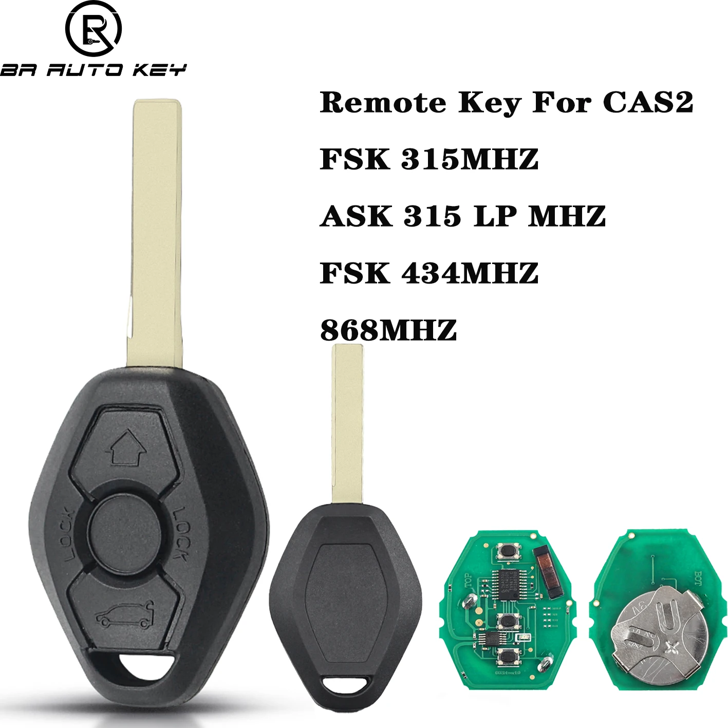 

Car Remote Key fob for BMW 320 325 330 5 Series E46 E60 E83 E53 E36 E38 Cas2 System 315/315LP/434/868MHZ ID46 Chip PCF7953