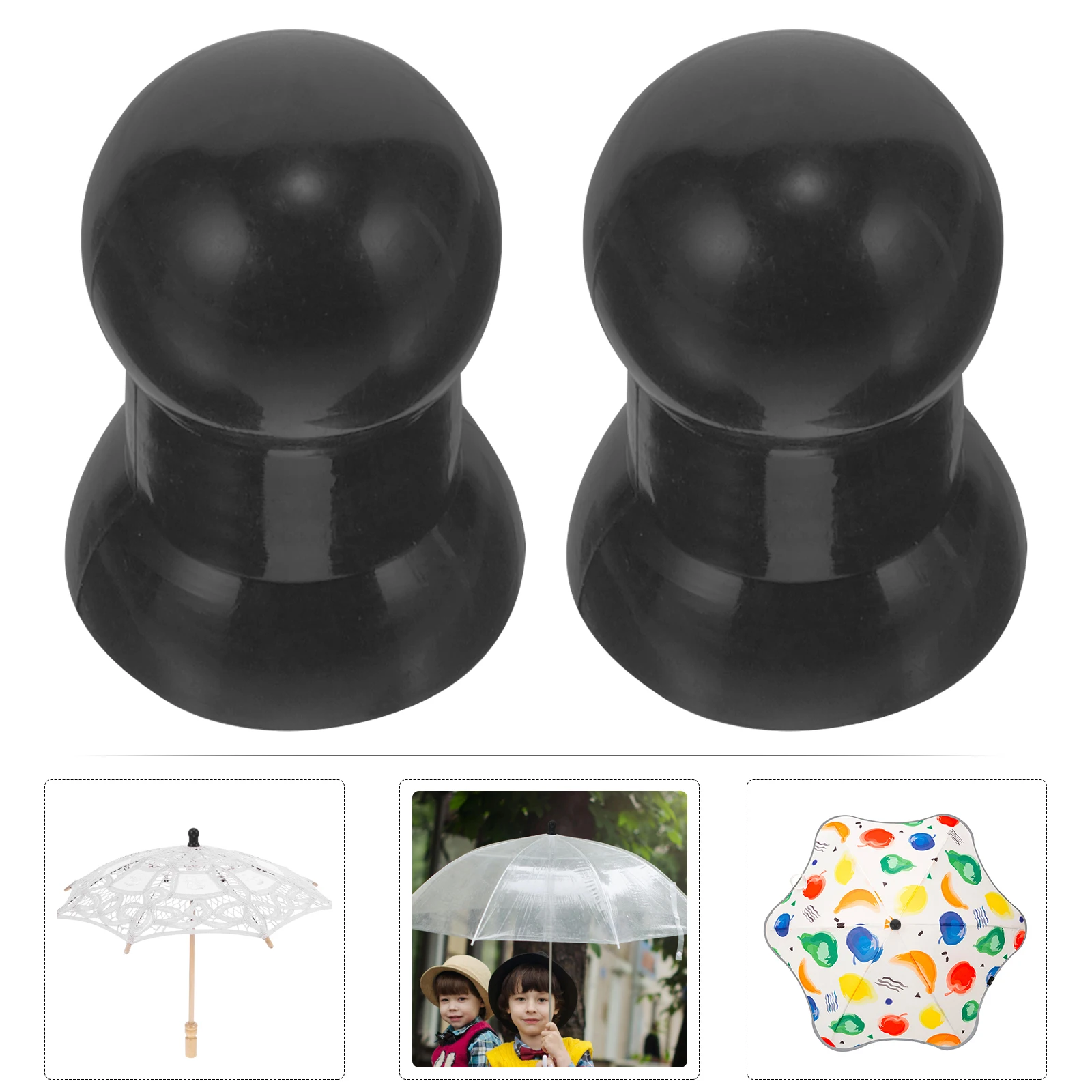 

2pcs Tip Replacement Plastic Cap Protector For Pole Handle Sun Accessories Repair Parts Cap Cover Ends Rain Repair Kit Umbrella