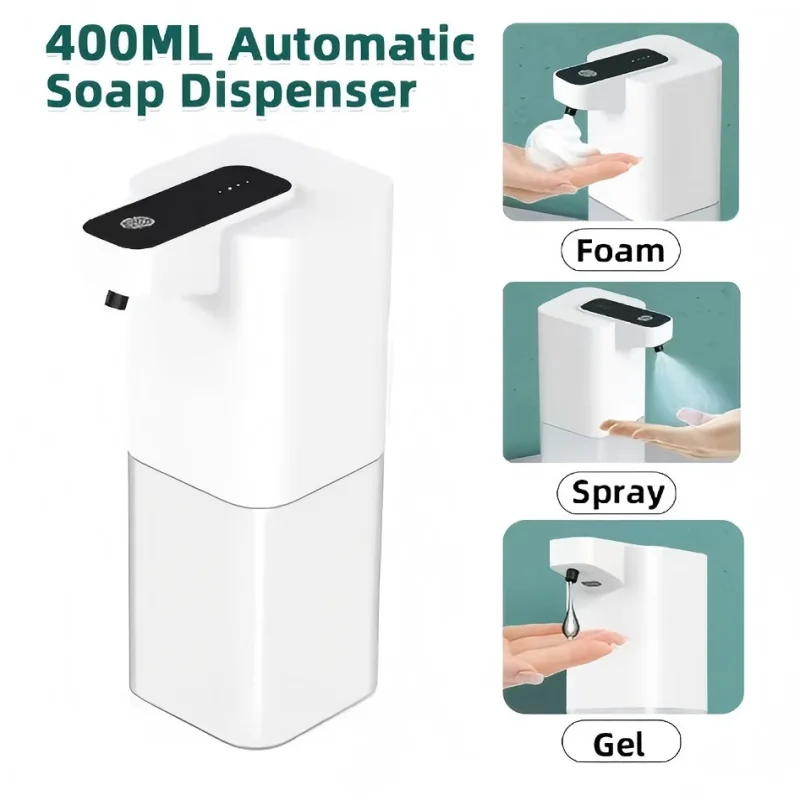 

400ML Desktop Touchless Electric Intelligent Automatic Sense Soap Dispenser New Rechargeable Hand Sanitizer Pump Washing Machine