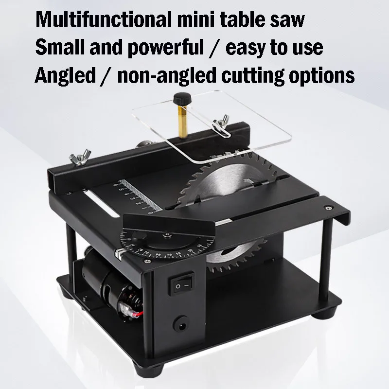 Mini Precision Table Saw Small Household Portable Woodworking Sliding Table Saw Multi-function Cutting Machine