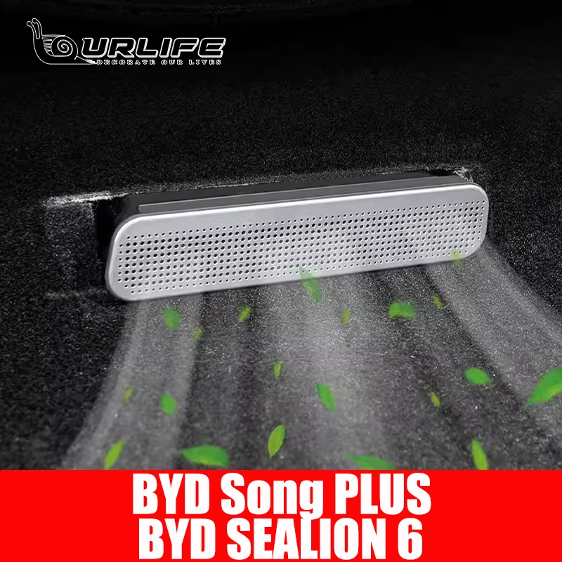 

For BYD Seal U Sealion 6 Song Plus DM 2 Pcs/Set stainless steel Car Air Vent Cover Under Seat Air Conditioner Duct Outlet Covers