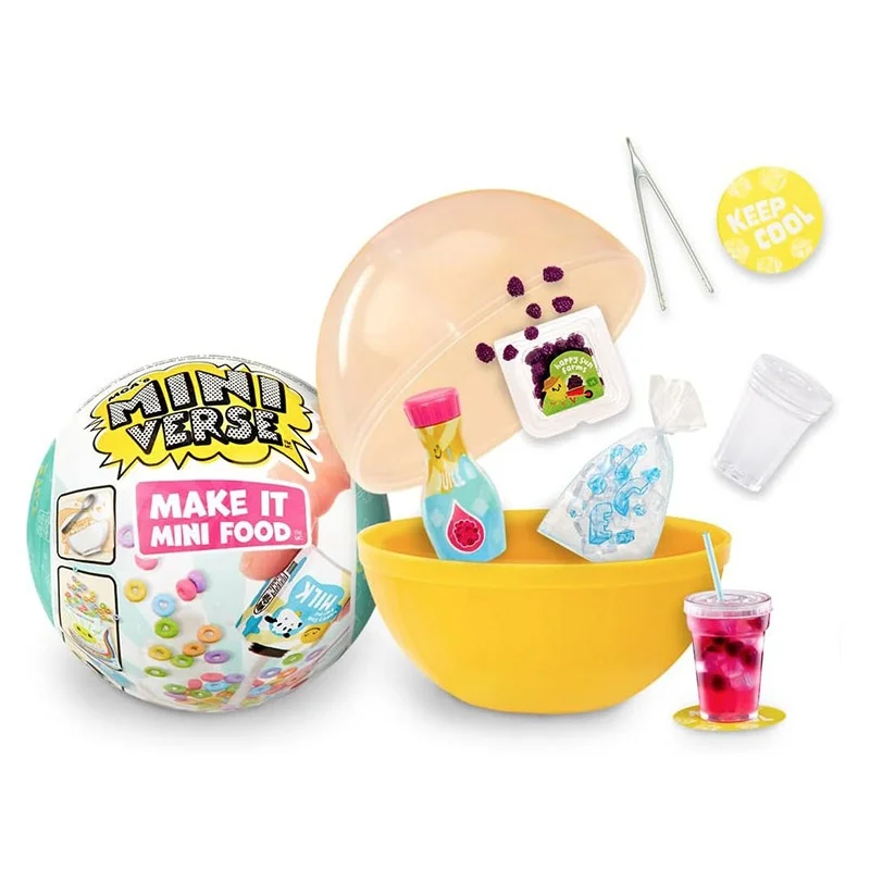 New Mini DIY Verse Make It Mini Food Diner Series 1 Ice Cream Shop Bundle Mini Collectibles Resin Play Toy Set Gifts for Girls