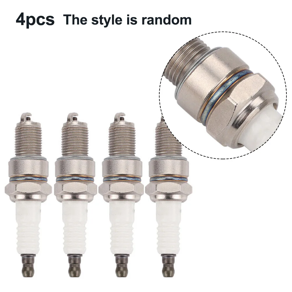 

4PCS Spark Plug Torch Plug Replacement For Torch F6RTC BPR6ES Plug Lawn Mower RN10YC BPR6ES RN10YC BP6ES OLR15YC For Honda