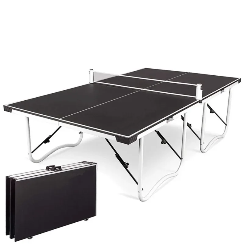 

Household mobile four-piece foldable standard tennis table indoor tennis