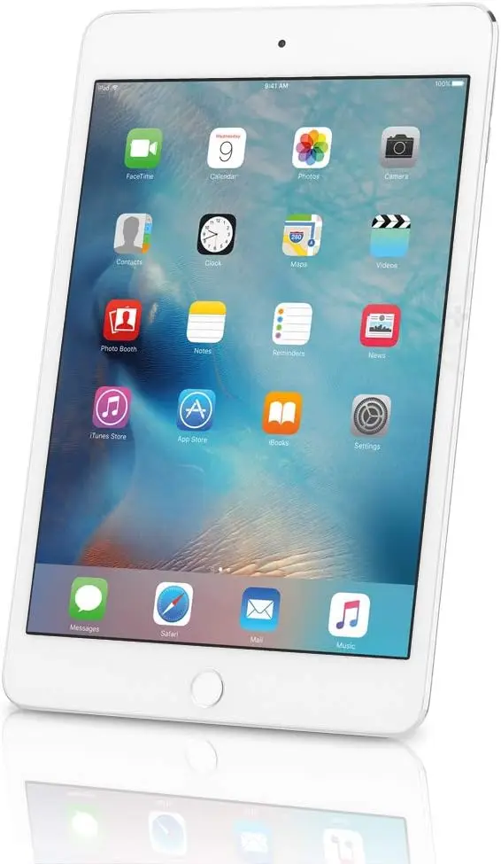 Apple iPad Mini 4. Generation (Wi-Fi, 128GB) Silber (zertifiziert renoviert)