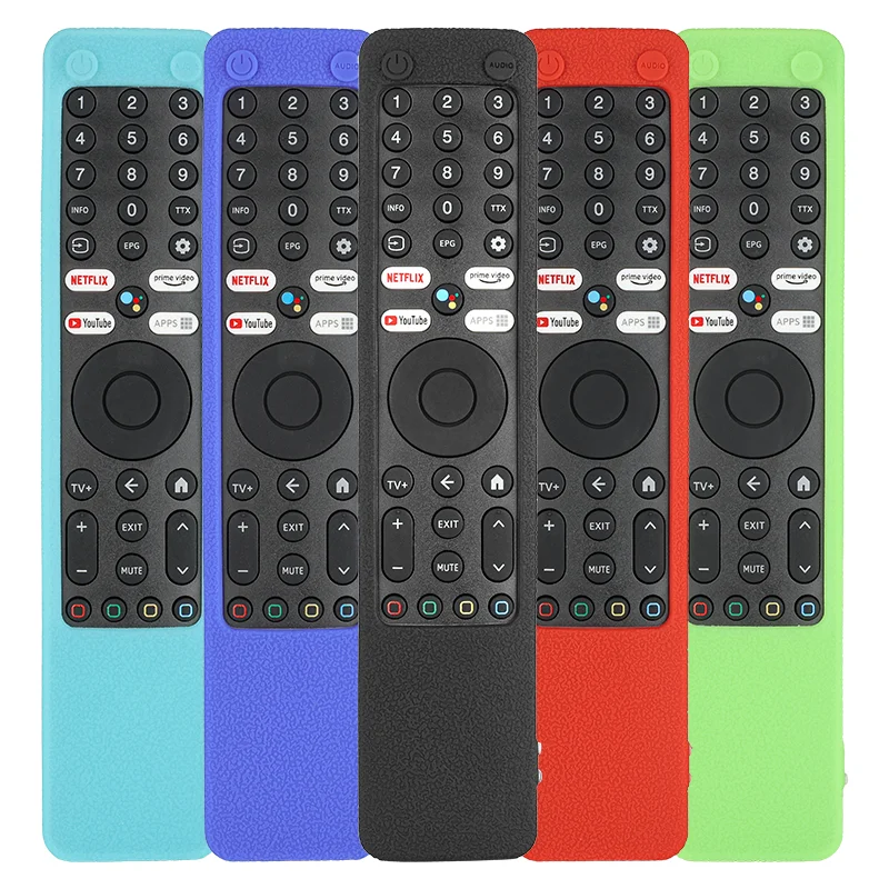Silicone Remote Control Case Compatible With XMRM-ML TV Remote Shockproof Protective Shell Cover With a Lanyard