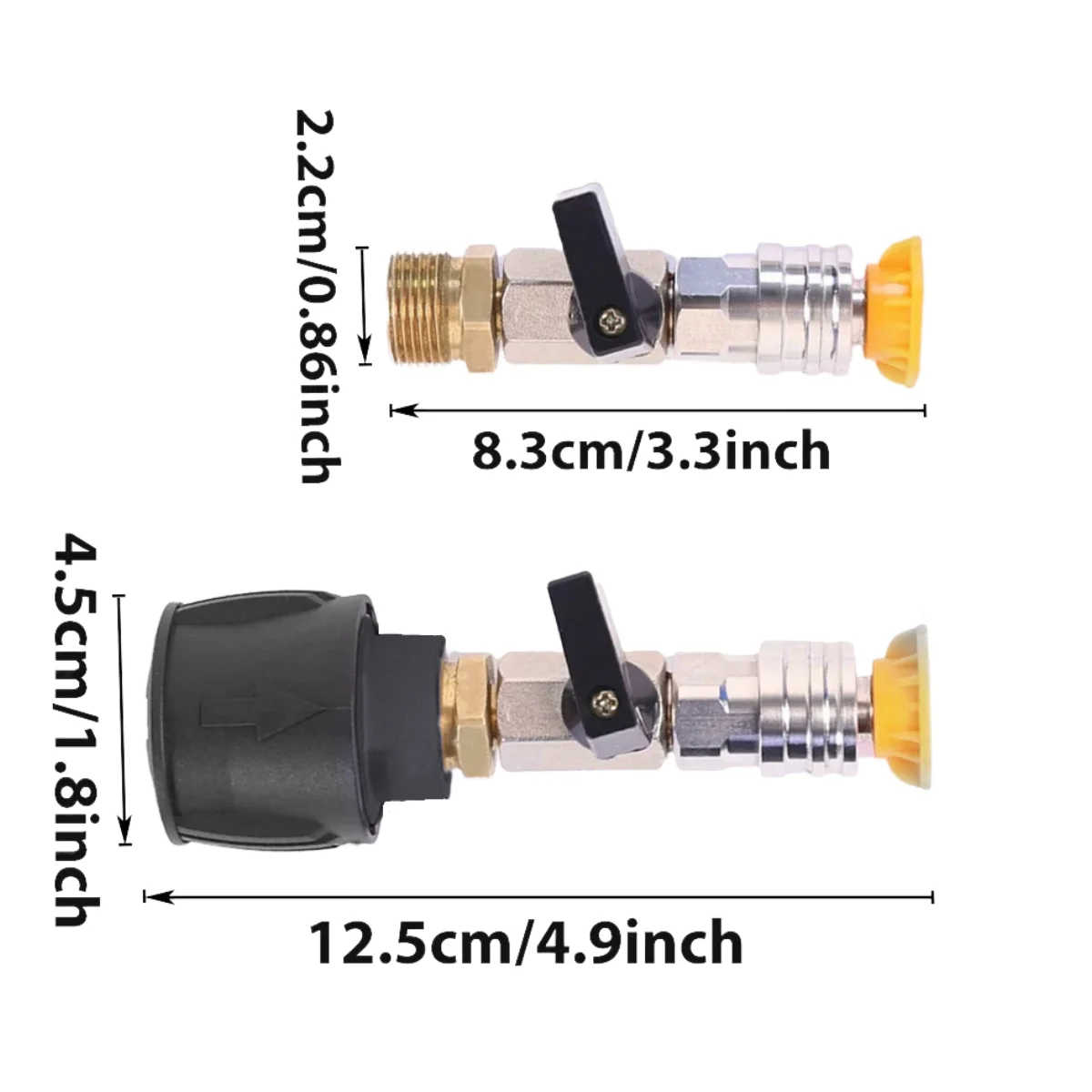 Car Accessories Water Gun High Portable Pressure Washer Valve Multifunctional Connecting Assembly for M22-14, Karcher, Lavor, Bo