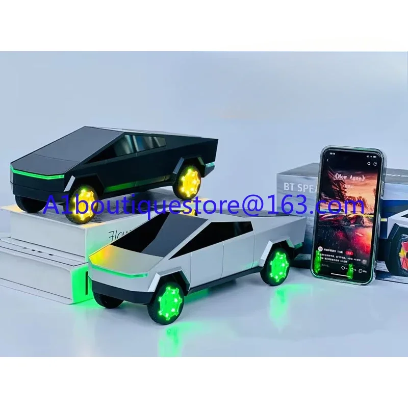 Wireless bluetooth speaker RGB light car model 15w wireless charging charger car DJ speaker