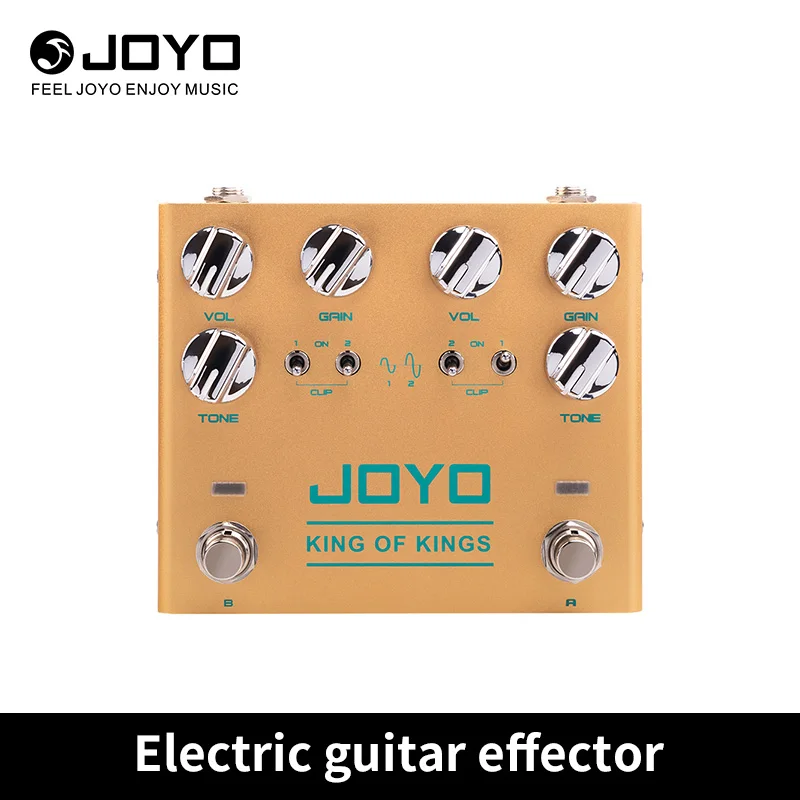 JOYO-R-20 King of Kings Vintage Overdrive Pedal, Classic Effect, Electric Guitar, CRUNCH DISTORTION