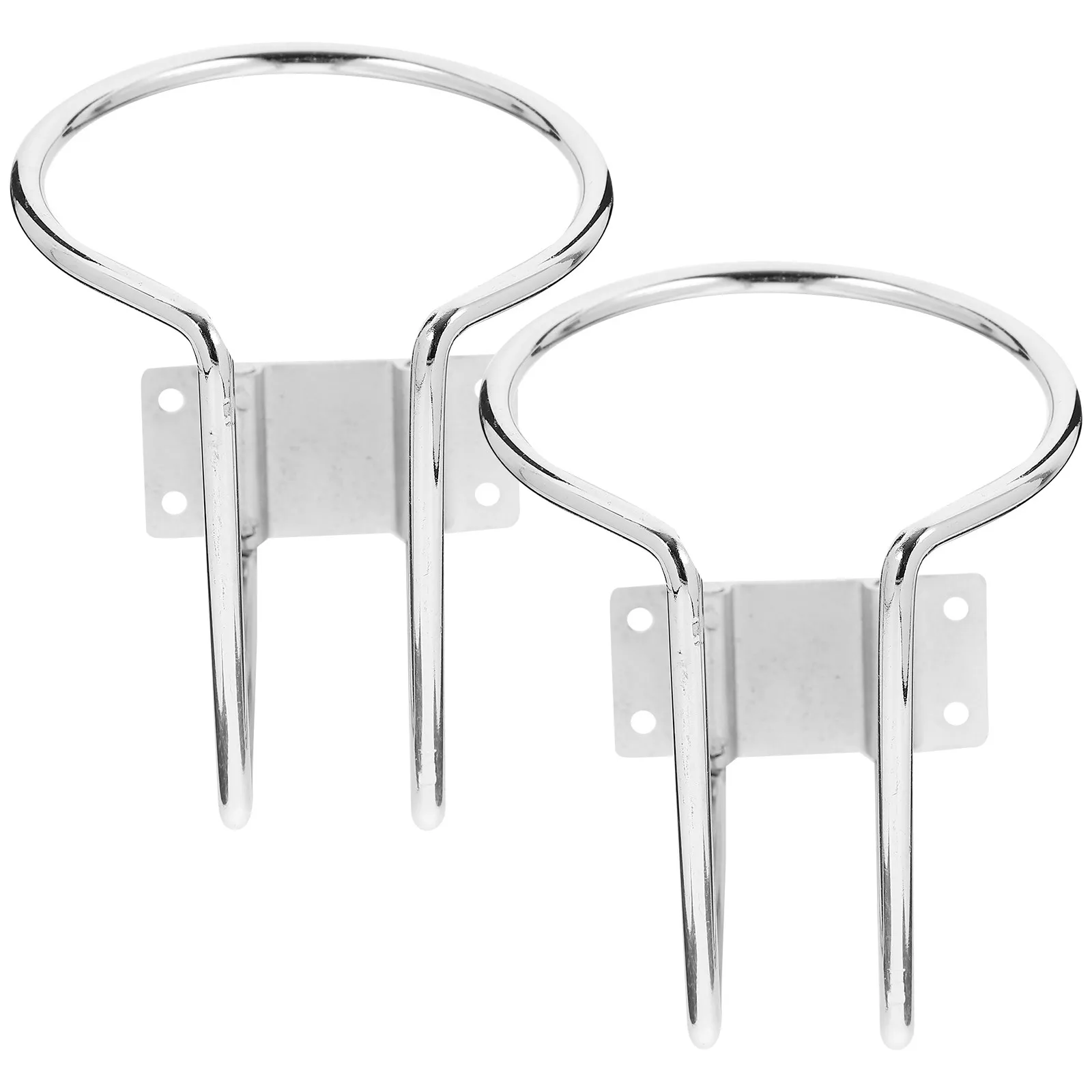 

2Pcs Automotive Cup Holder Universal for Vehicle Boat Trailer Rv Rustproof Steel Construction Secure Hold No Spills