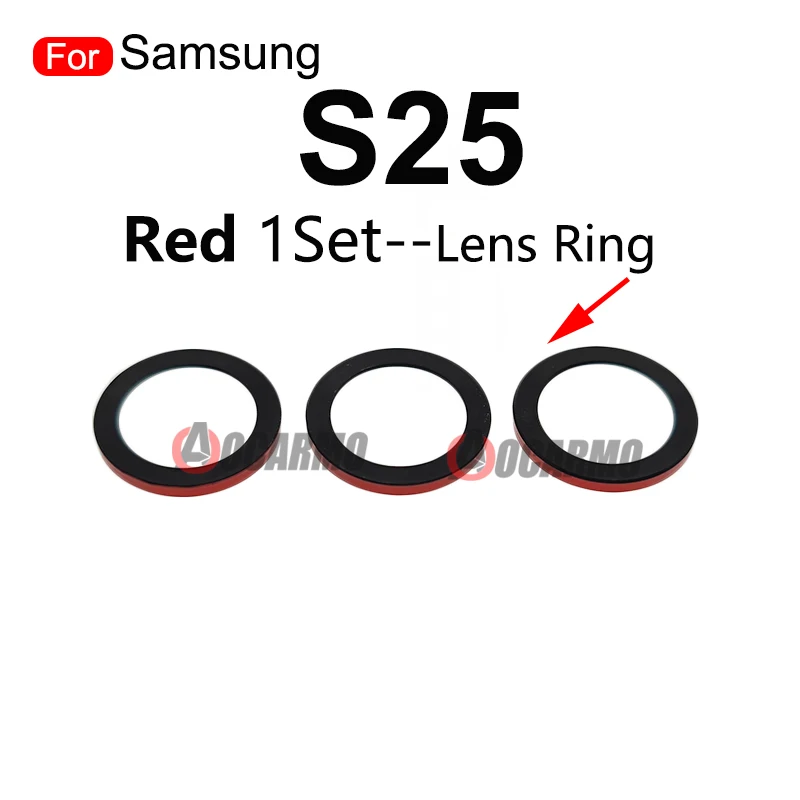 Rear Camera Lens Back Lens Frame Lens Ring Red Blue For Samsung Galaxy S25 Replacement Part