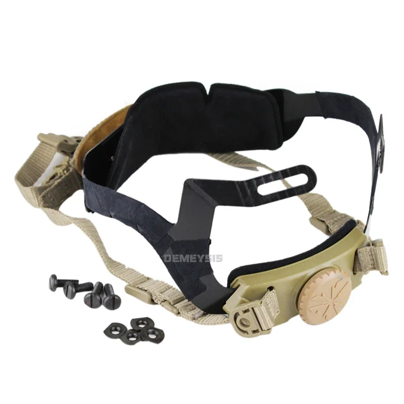 Tactical Fast Helmet Inner Suspension System Outdoor Shooting Hunting Helmets Adjustable Head Locking Strap Accessories