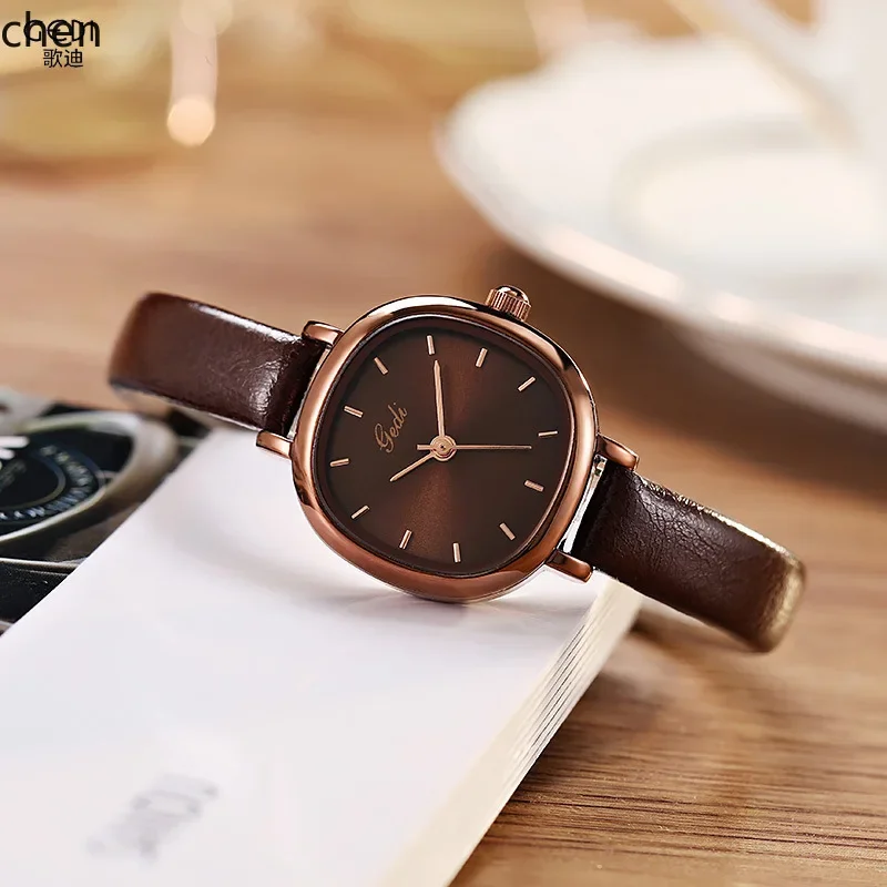 

ZZB minimalist small dial women's watch - niche leather strap, student exam watch, quartz waterproof ladies' watch