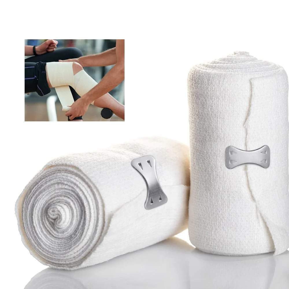 1 Roll Elastic Bandage Wrap,Stretch Compression Bandage Stretches up to 450cm for Sports, Sprains