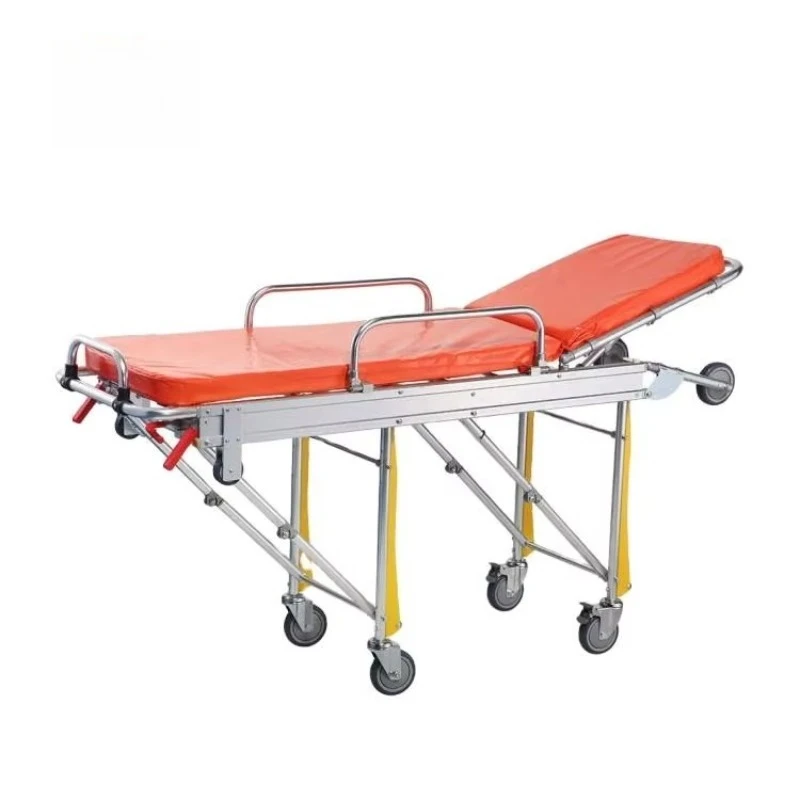Rescue Stretcher Bed with Oxygen Cylinder Holder | Emergency Medical Equipment