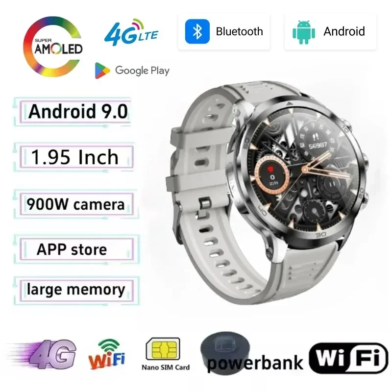 

H19 новые полносетевые умные часы 4G/5G, хранилище 256 ГБ, 1,95-дюймовый, широкоэкранный, 720*720, LTE, вращающаяся камера, вставленная SIM-карта, WIFI