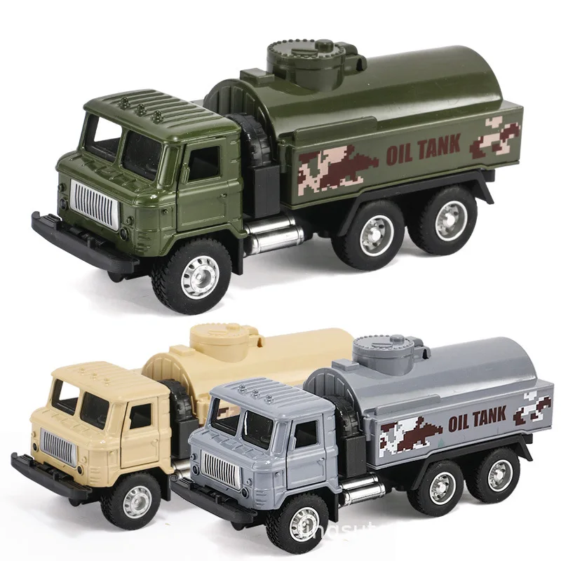 Alloy Toy Car Sound And Light Sound Effects Can Be Opened To Simulate Boy Toy Inertial Car Military Car Truck Model Gift B136