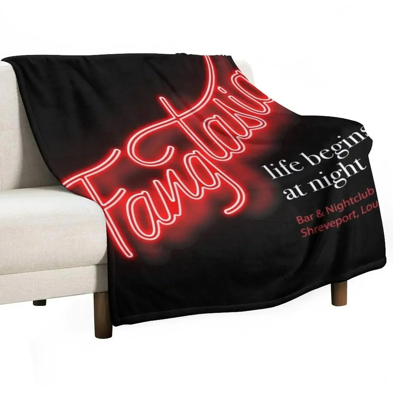 Fangtasia Nightclub Merch (True Blood) Throw Blanket Blankets For Baby Bed Furry Blankets