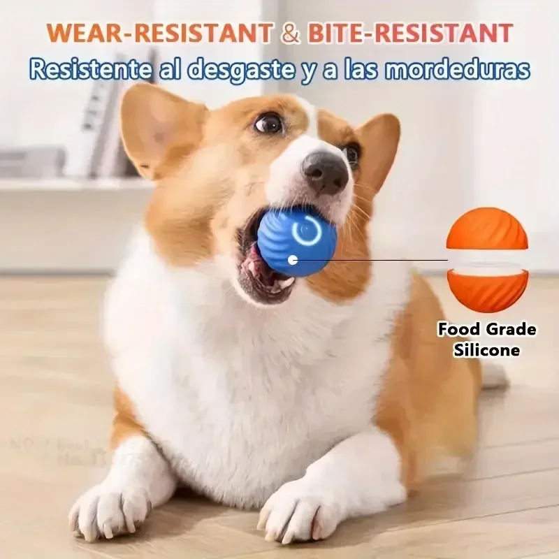 Dog Smarts Bouncing Ball Automatic Rolling Cats Ball Toy Interactive Dog Toys Pet Training Dog Interactive Toys For Dogs Home