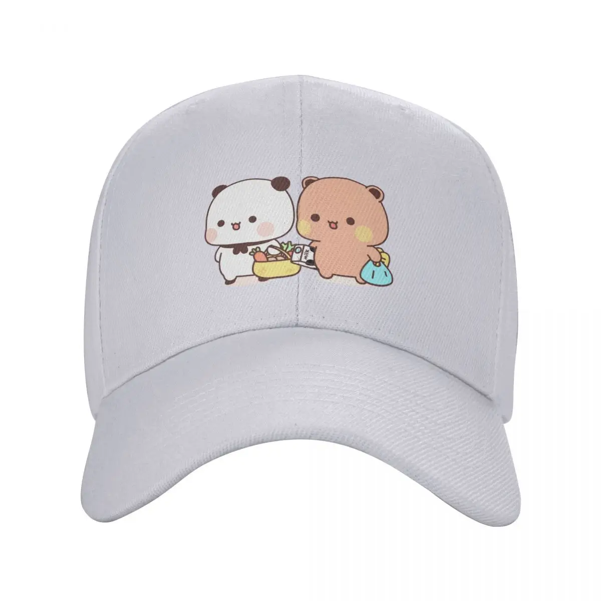 Cute Bubu And Dudu Go To Grocery Together Baseball Cap Icon fashionable cute Women Caps Men's