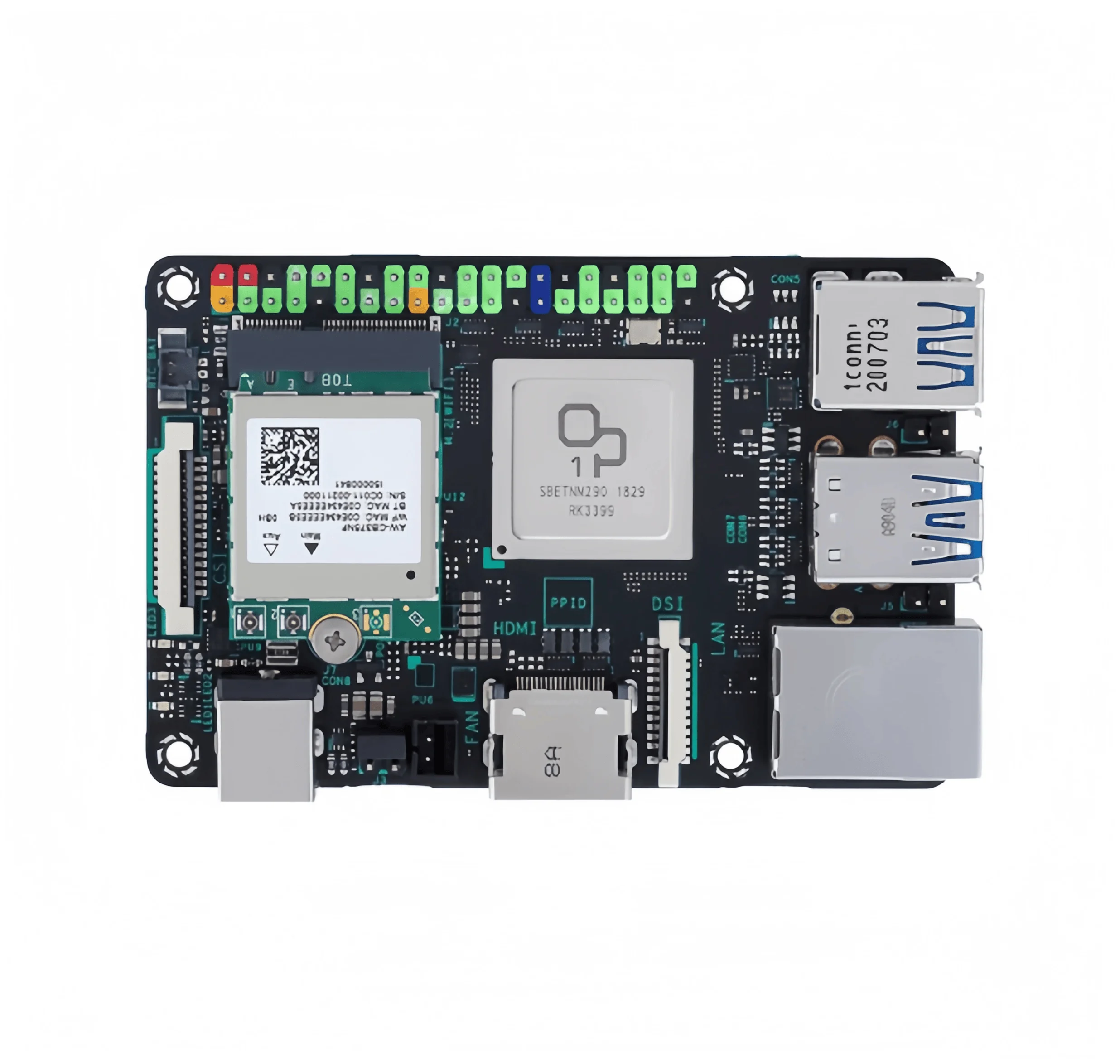 Placa de desarrollo Tinker Board 2S Rockchip RK3399 Placa base Android TinkerBoard2