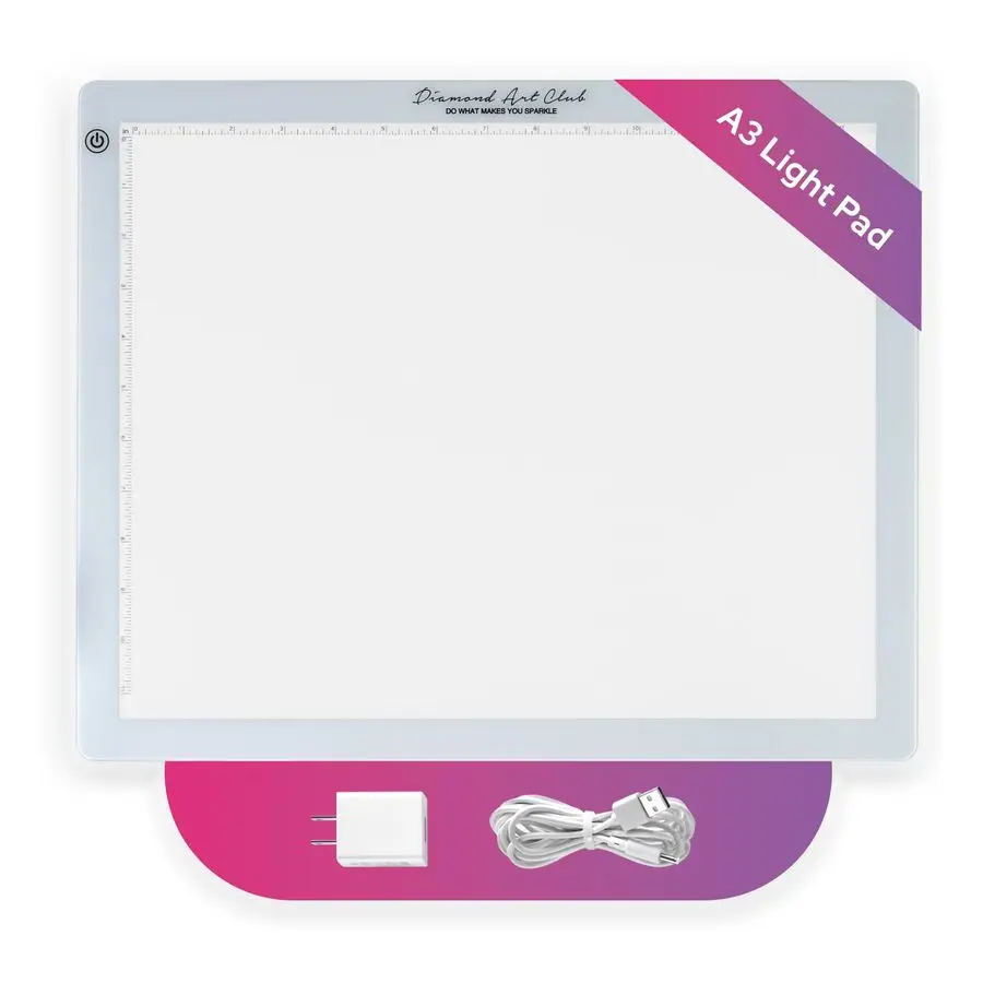 

A3 Light Pad, USB LED Light Board for Diamond Painting and DIY Crafting, 5D Diamond Art Tools and Accessories, 16.6 x 13.5