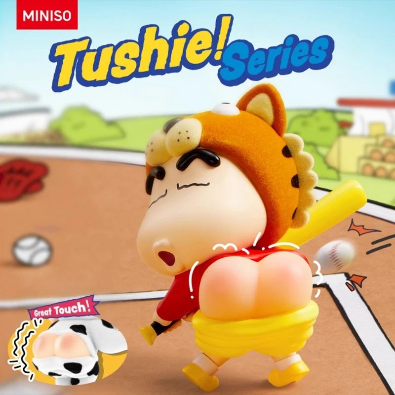 

MINISO карандаш Шин-тян милые животные приклади серии слепая коробка анимация Nohara Shinnosuke настольные украшения детские игрушки подарки