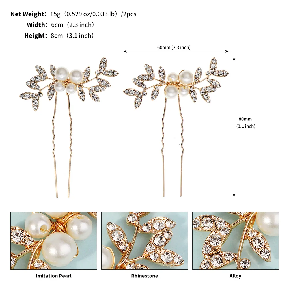 Neueste Gold handgemachte Perle Blume Haarkamm schöne Strass Haarspange Braut Kopfschmuck Hochzeit Zubehör – Detail 19