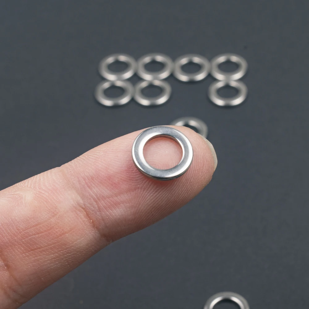 50 шт., рыболовное кольцо из нержавеющей стали 304 50 шт., рыболовное кольцо из нержавеющей стали 304