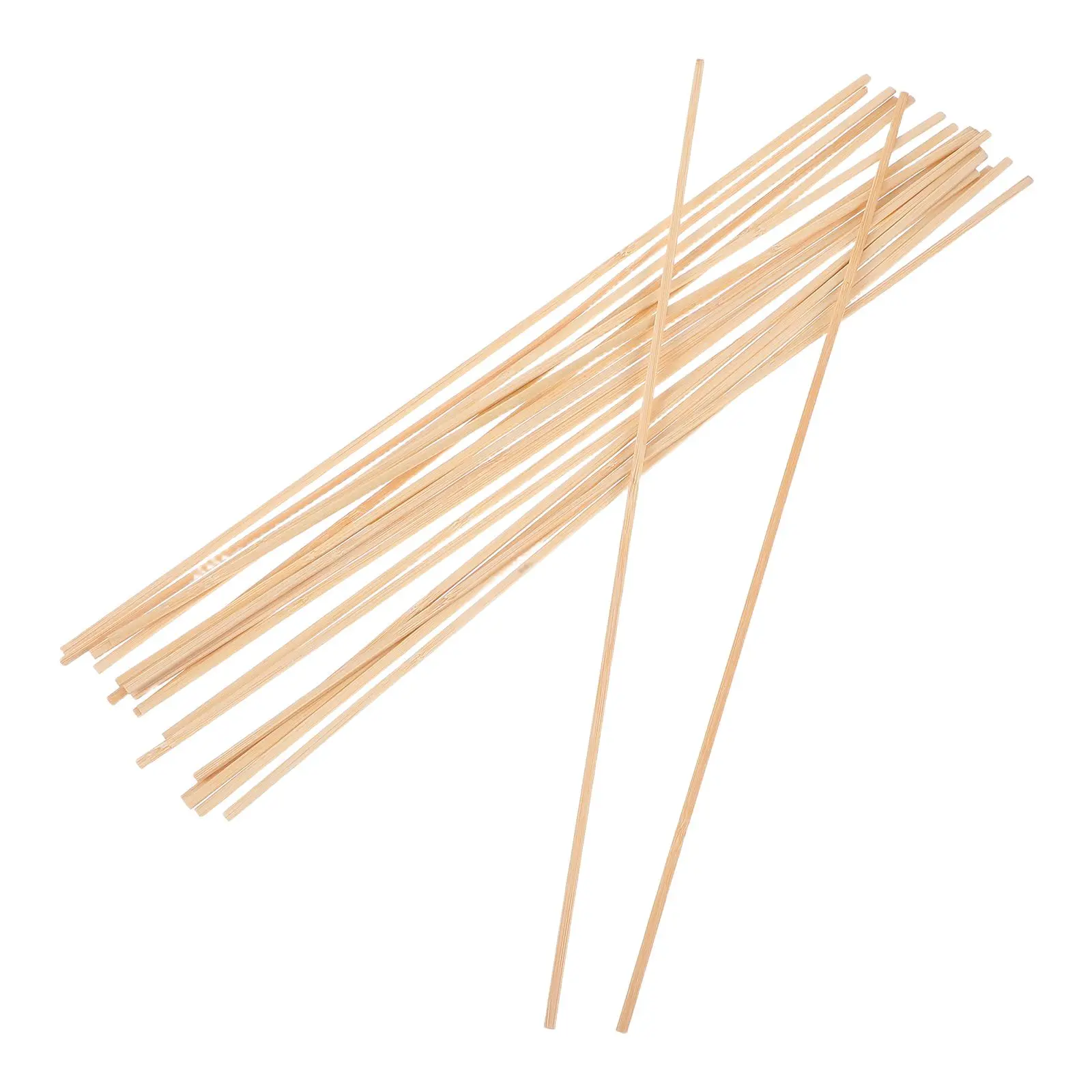 20 Pcs Kite Supports Bamboo Strips Craft Kits for Kids Frame Beige Flat Sticks Child