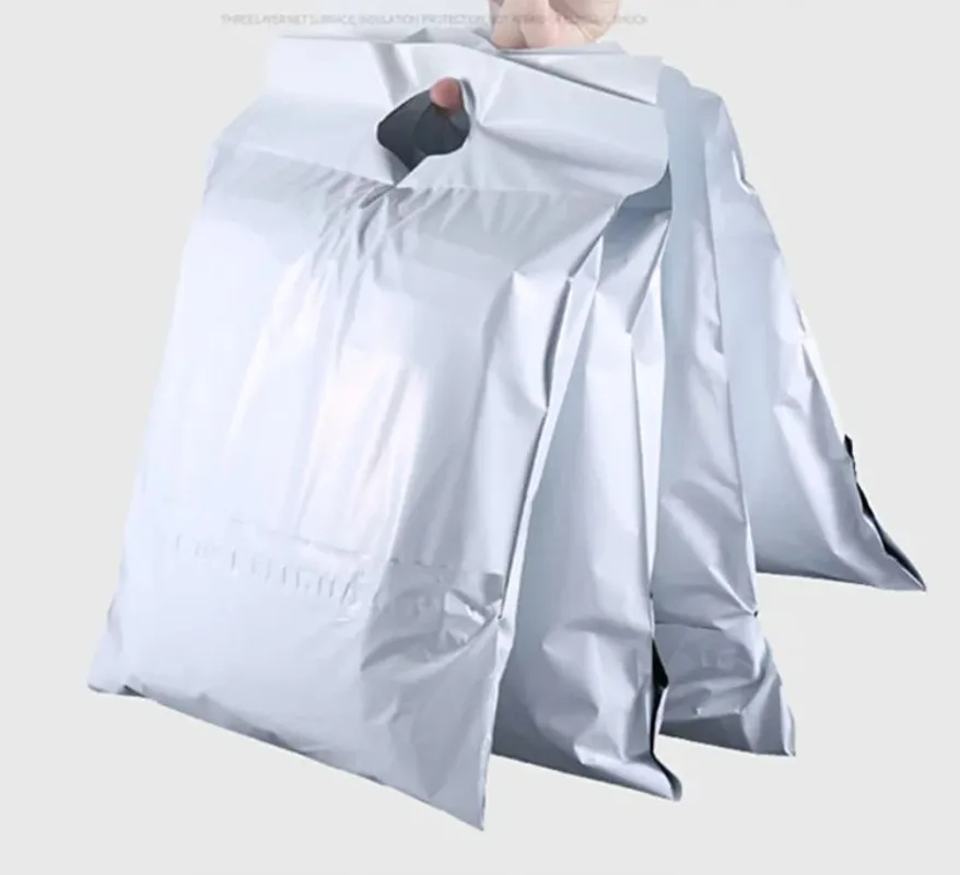 

Pure White Portable Express Courier Tote Bag Thick Plastic Self-Sealing Adhesive Poly Envelope T-shirt Gift Mailing Pouches