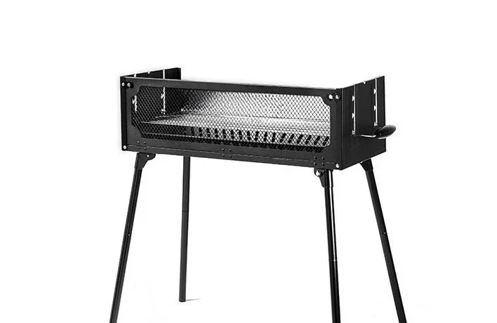 شواية باربيكيو قابلة للطي في الهواء الطلق، تخييم خارجي، تحكم في درجة الحرارة، شواية نزهة محمولة متعددة الأشخاص