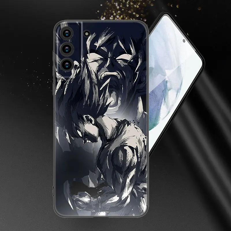 Dragons B-Ball Anime Phone Case For Samsung Galaxy S23 S21 S20 FE S24 S22 Ultra S10E S10 S9 S8 Plus Black Silicone Cover