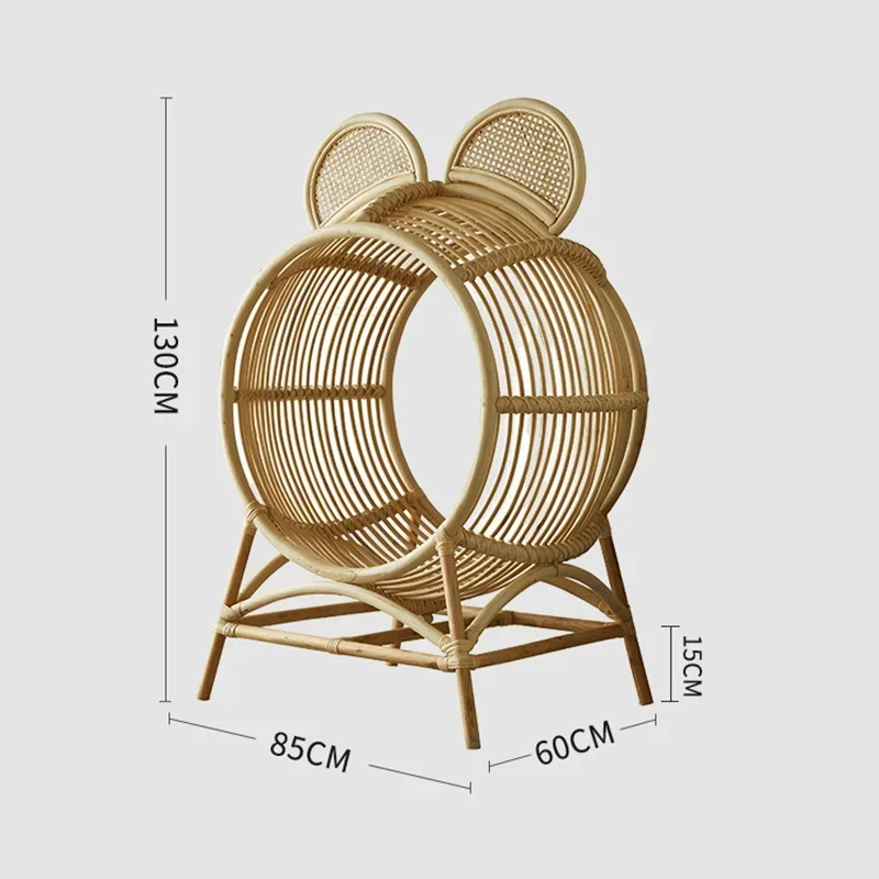 Living Room Patio Outdoor Garden Rattan Chairs Home Furniture Balcony Floor Single Chair Indoor Dormitory Hanging Basket Chair