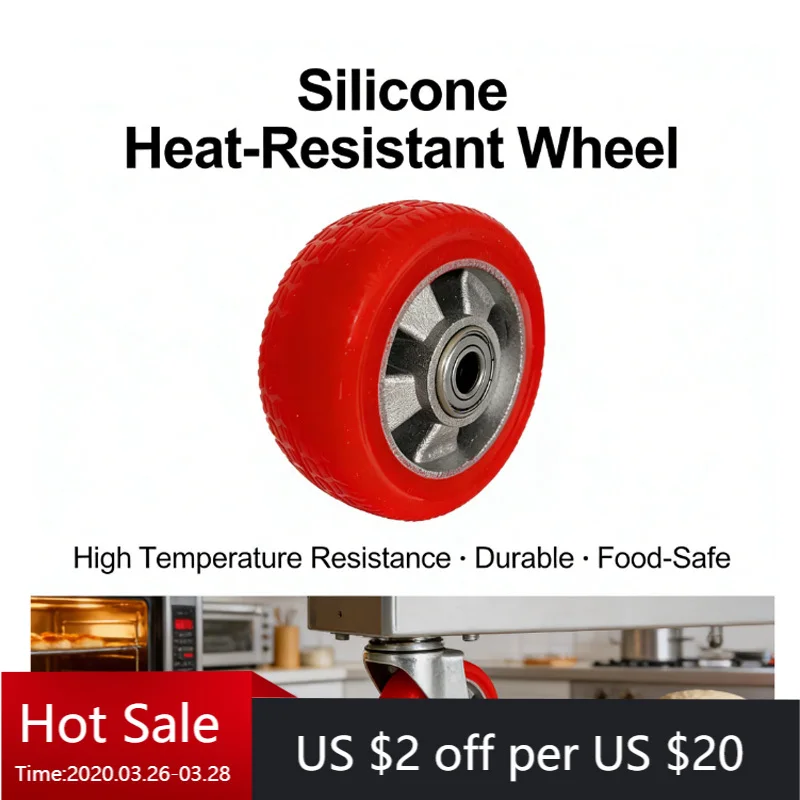 4-rotelle-in-silicone-di-media-resistenza-da-3-4-di-pollice--resistente-al-calore-fino-a-230-gradi-°-c--silenzioso-e-senza-lasciare-tracce--per-carrelli-e-attrezzature-industriali