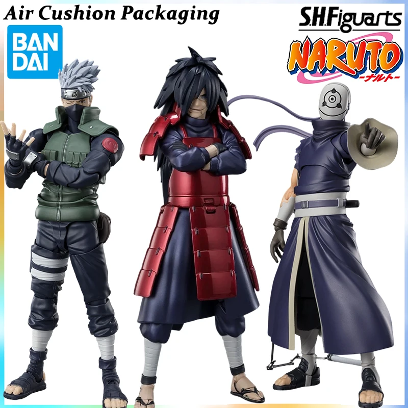 

Оригинальные фигурки Bandai S.H.F из серии Naruto: Ninkai Taisen, Какаши Хатаке, Учиха Мадара, Обито, Шаринган, Риннеган, коллекционные модели игрушек
