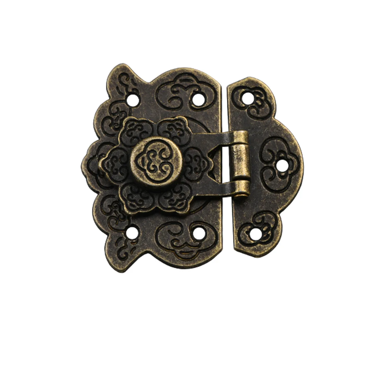 Zinc Alloy Buckle Small Lock Wooden Box Buckle Concealed Buckle Decorative Bag Accessories