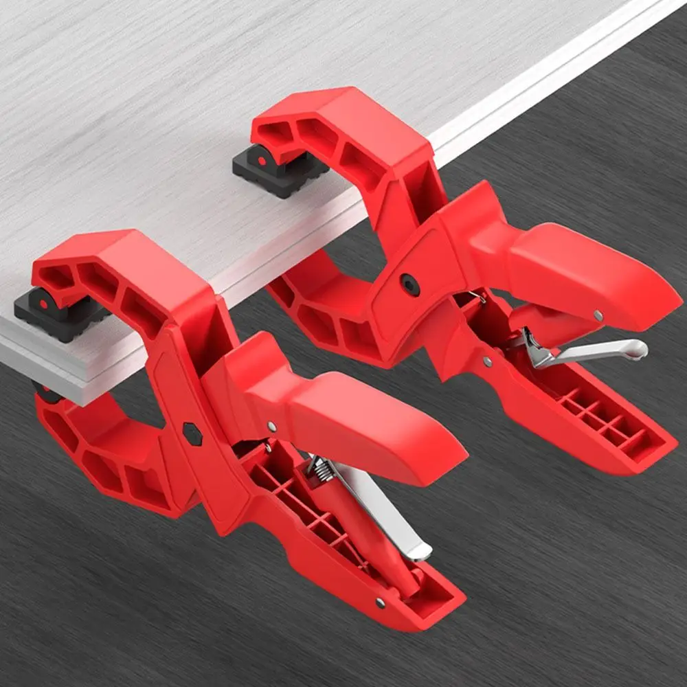 8 in Heavy Duty Spring Clamp Fixing Strong Grip Large Woodworking Clip Plastic Ergonomic Handle Quick Grip Clamp Carpenter