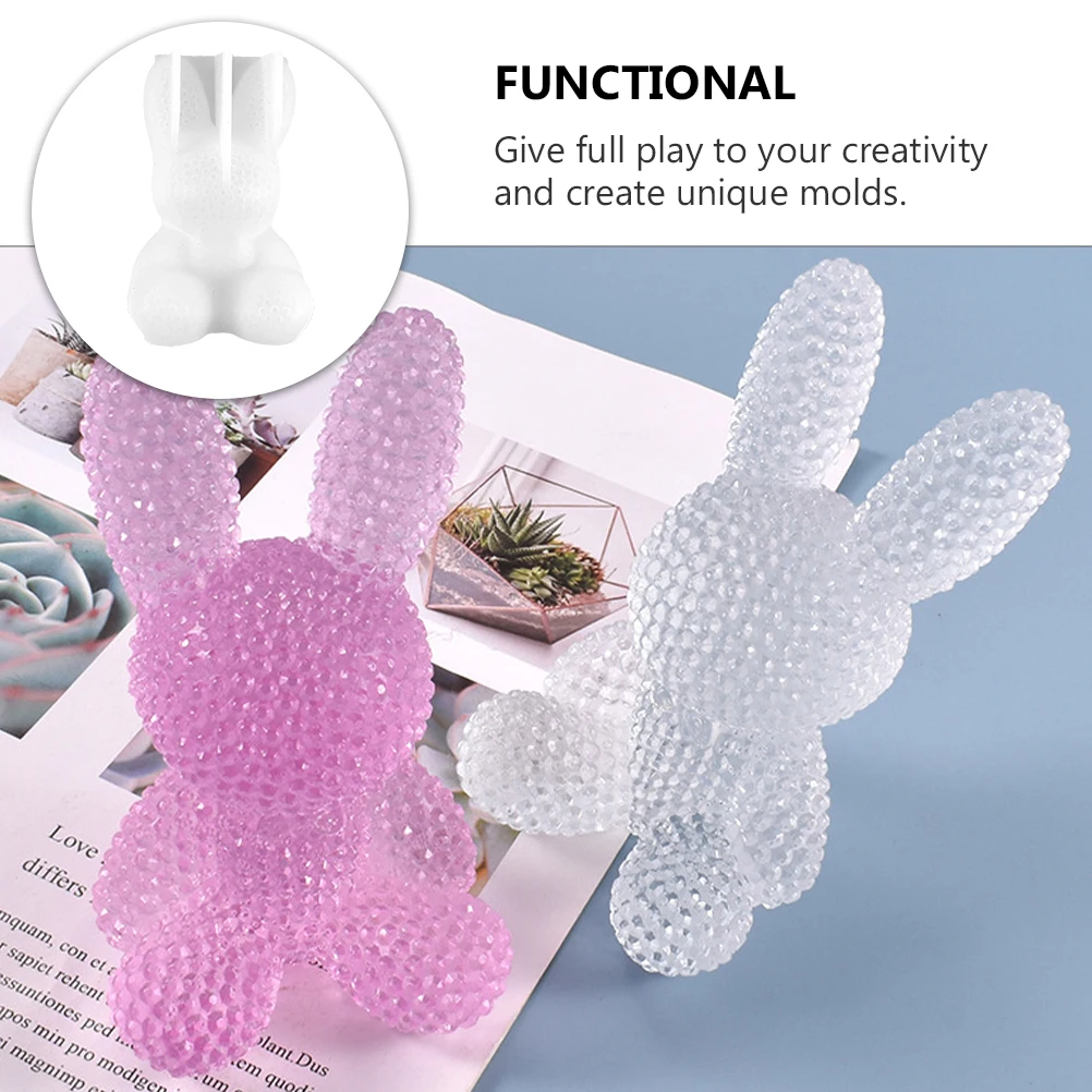 

1pc Crystal Epoxy Mold Diy Silicone Ornament Mould Animal Adornment Crafts Casting Resin Desktop Making Handicrafts Durable