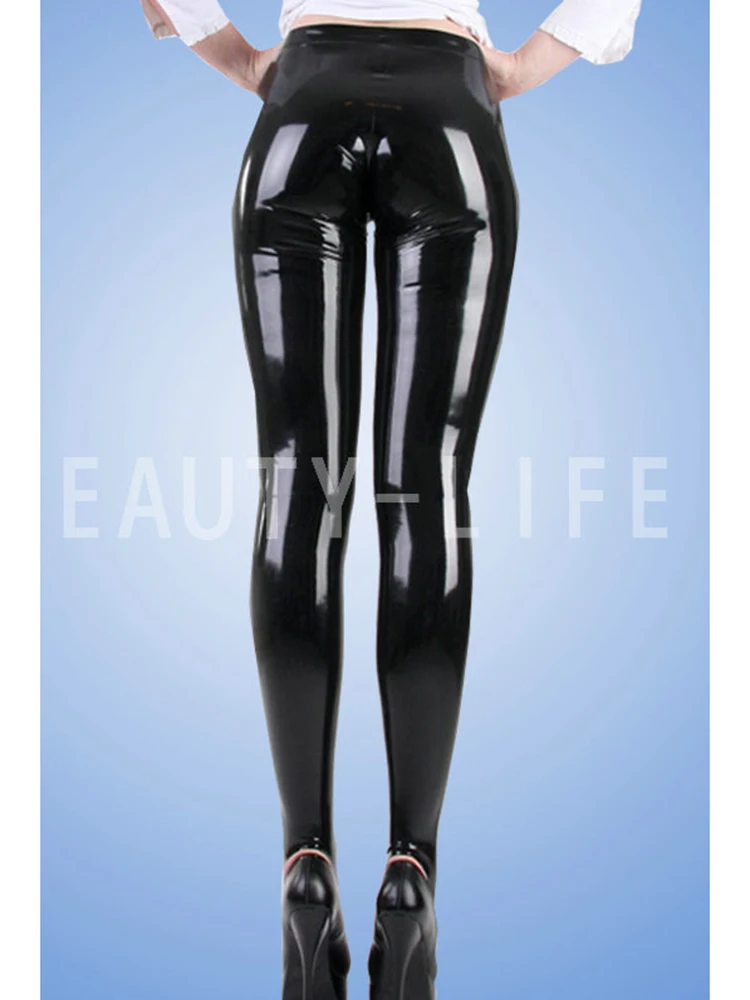 Fjpilot-Pantalon en latex sexy pour fétiche, pantalon en caoutchouc exotique