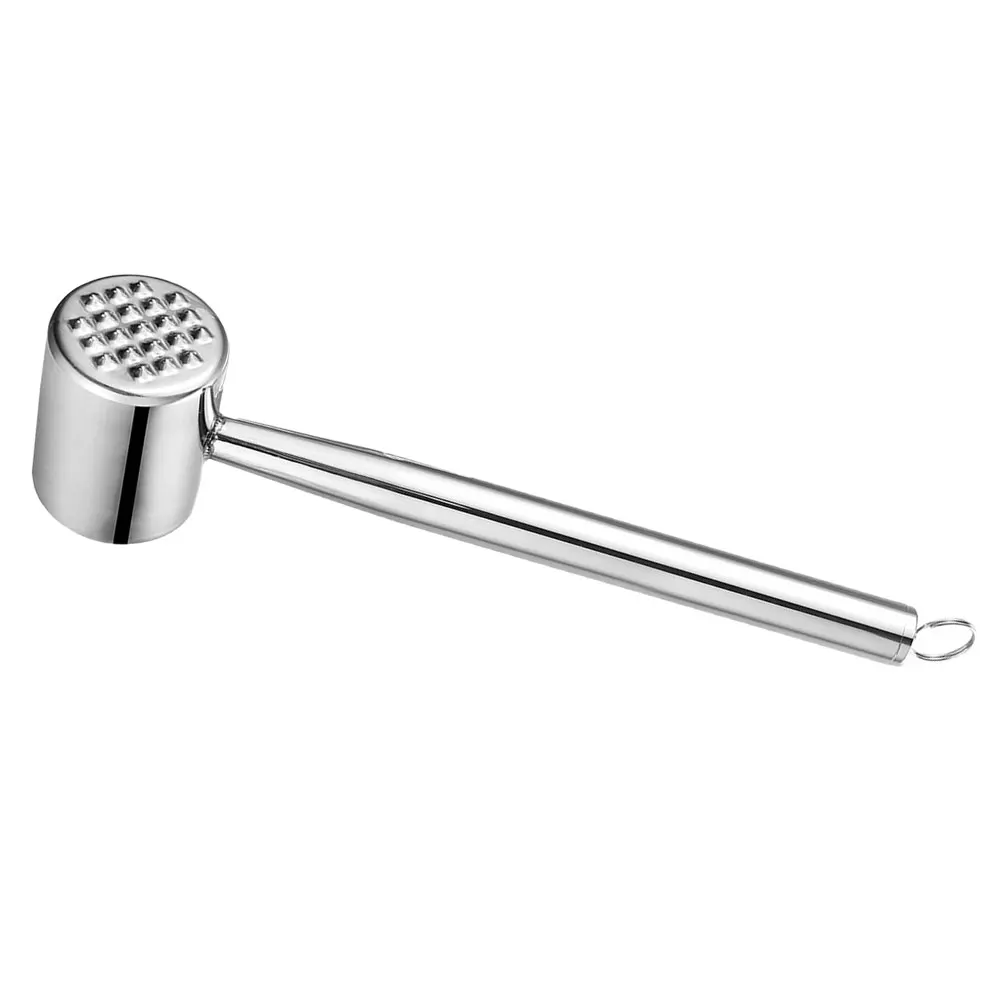 

Stainless Steel Meat Tenderizer Mallet Heavy Duty Kitchen Tool Multi-Functional Pounder for Steak Chicken Beef Ergonomic