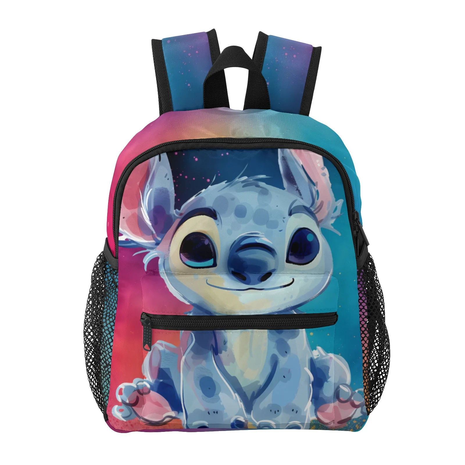 

Stitch - Blue Cartoon Creature with a Cheerful Look Mochilas Escolares Школьные сумки с принтом для мальчиков Сумка для детского сада для девочек 12-дюймовая S