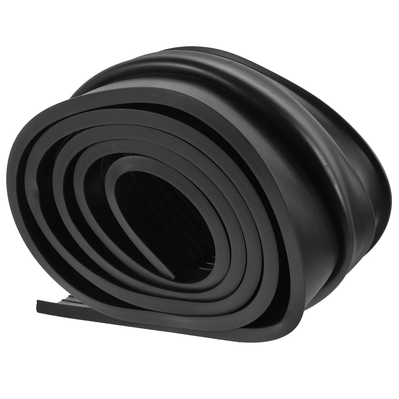 

Garage Door Seal Side Double Bottom Seals Weather Stripping for Doors Black