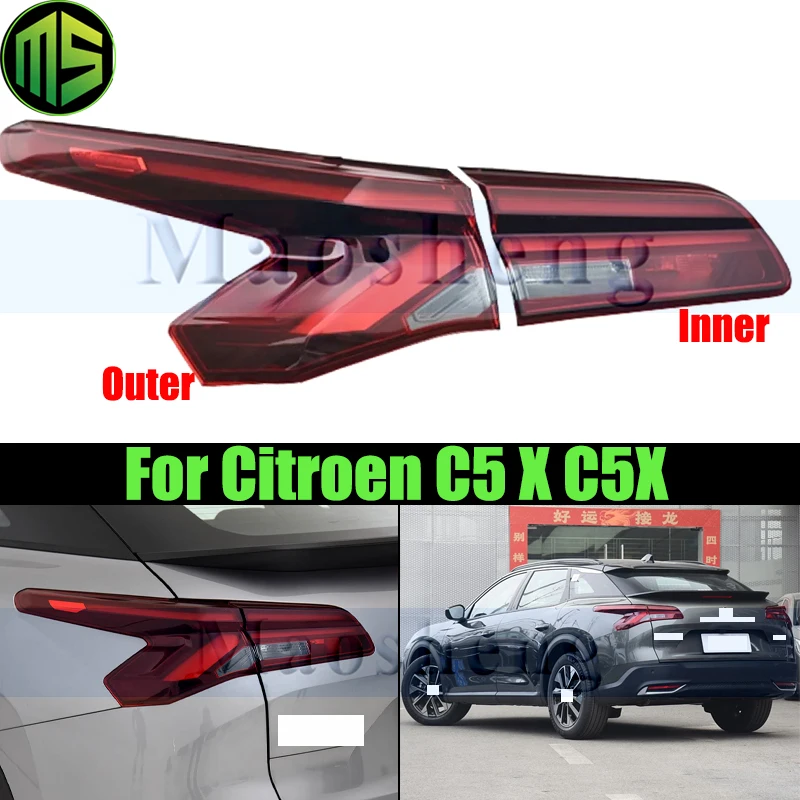 Maosheng luz trasera interior o exterior lámpara trasera para Citroen C5 X C5X luz trasera luz de freno luz de giro trasera