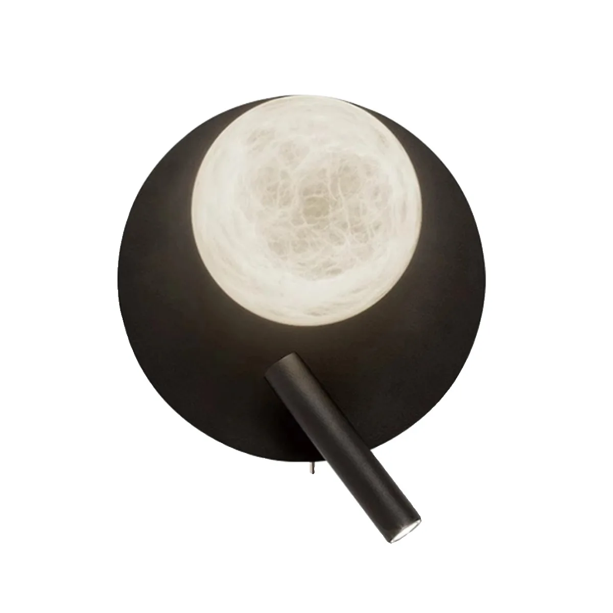 

Nordic postmodern, all-copper living room background wall decorative wall lamp, natural marble aisle corridor wall lamp