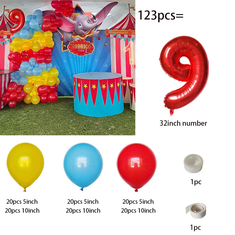 1Set Disney Latex Ballon Dumbo-Thema Jongens En Meisjes Feestlocatie Decoratie Set Verjaardagstaart Babybadspeelgoed