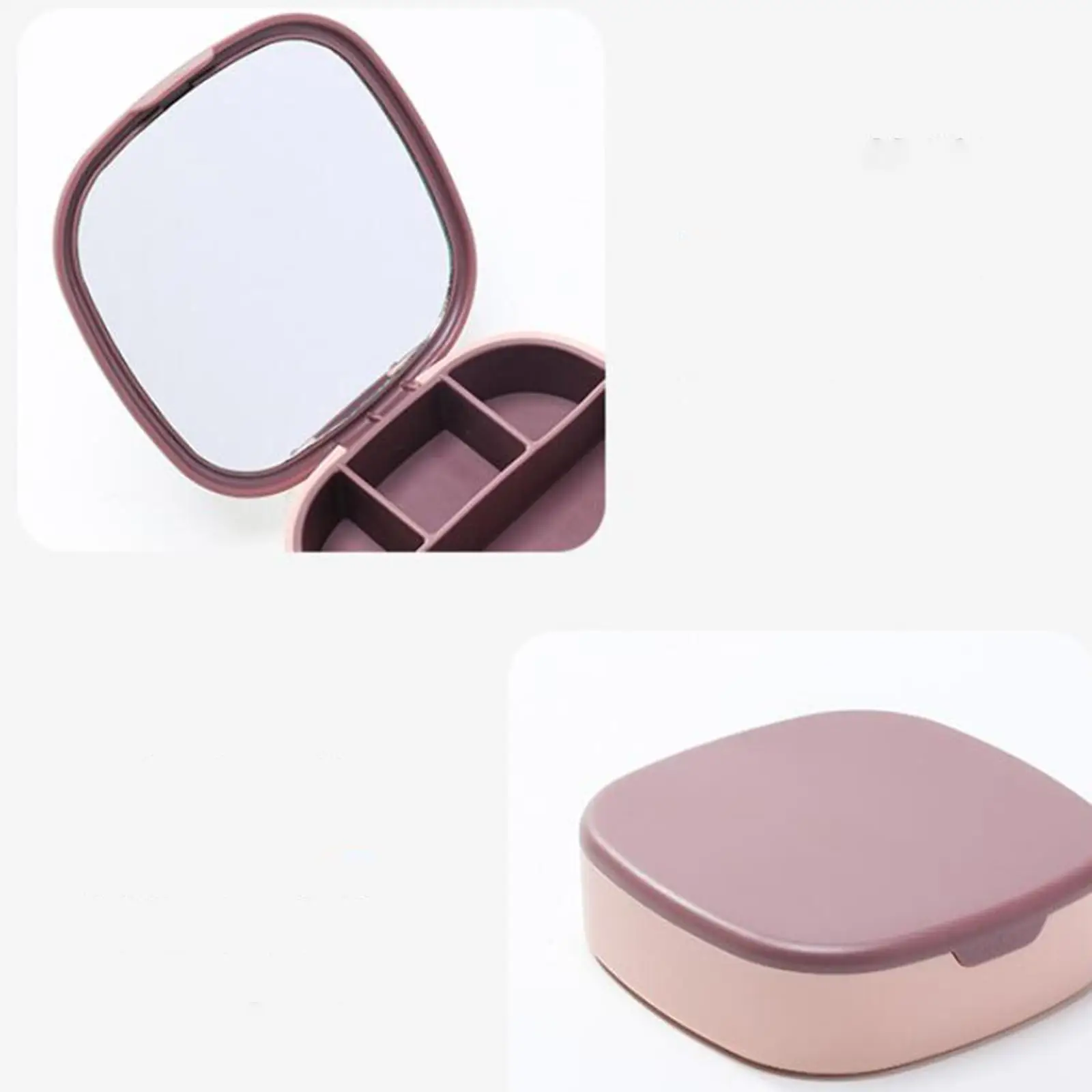 

Jewelry Organizer Box, with Mirror Necklaces Jewelry Case Birthdays Women Girls