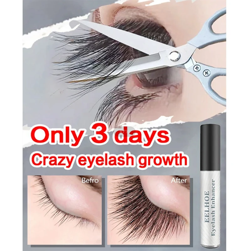 Eyelash Fast Growth Serum 7 Days Natural Curl Slender Thick Eyelash Eyebrow Growth Solution Eyelash Lift Lengthening Cosmetics